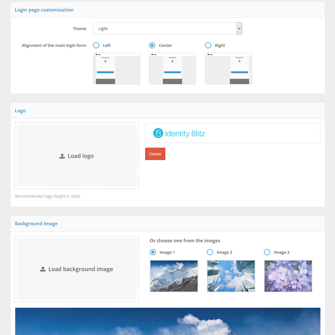 User Interface Customization - Large variety of pre-configured designs